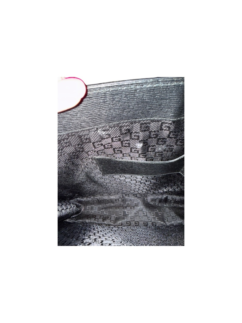 Gucci Leather Black Briefcase Bag with Top Handle COA EUC Callouts in photos. - Picture 8 of 10